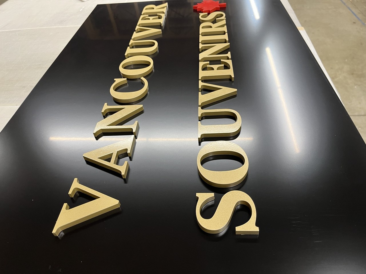 Exterior Painted 3D Acrylic Letter Blade Sign Installation